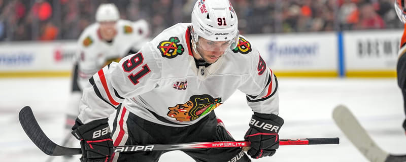 Blackhawks’ Frank Nazar out at least 4 weeks after taking puck to the face