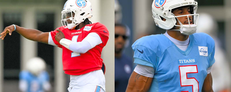 Titans training camp notebook: Cam Ward dazzles before costly mistakes, Elic Ayomanor turns up the heat, defensive playmaker pops
