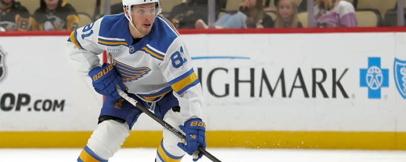 Blues’ Dylan Holloway to miss six weeks with right ankle injury