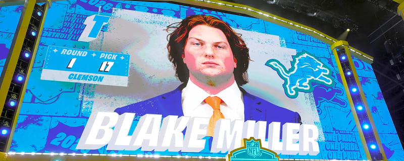Detroit Lions Select Clemson Tackle Blake Miller at No. 17 in 2026 NFL Draft