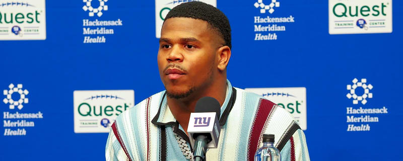 Abdul Carter reacts to Phil Simms' sudden reversal on unretiring his jersey number