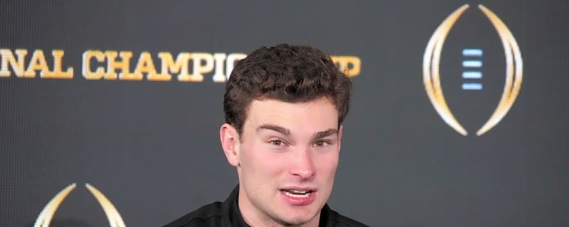 Fernando Mendoza was bloodied after taking vicious hit