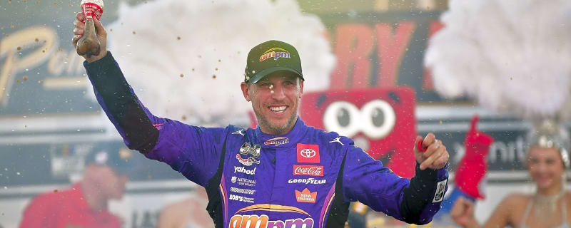 Denny Hamlin reacts to Chase Briscoe Talladega win, impact of two JGR cars in Championship 4