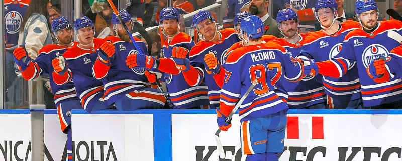 ‘It’s nice to have him on your side’: Oilers players react to Connor McDavid’s two-goal game