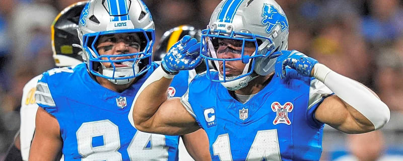 Amon-Ra St. Brown ranks top two wide receivers in NFL