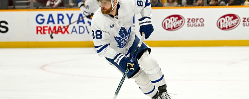 Maple Leafs’ William Nylander ruled out vs. Golden Knights with lower-body injury