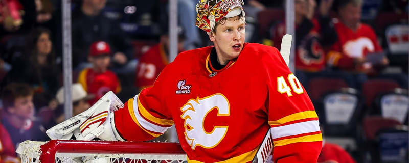 Netminder Arsenii Sergeev shines in his NHL debut as Flames close out 2025-26 with a win