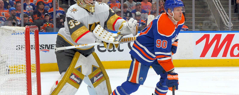 Refs See Viral Adin Hill Clip Before Oilers-Golden Knights Game 5