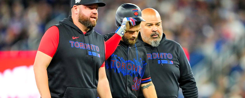 Blue Jays’ Nathan Lukes headed for MRI after suffering left hamstring injury