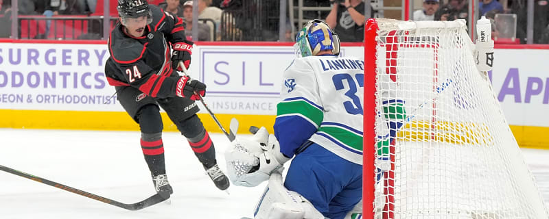  Canucks hang on for 60 minutes, but fall to Hurricanes in OT 4-3
