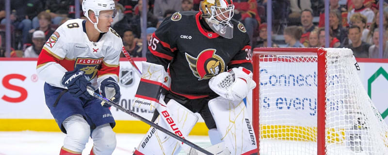 Senators' Linus Ullmark leaves game against Panthers