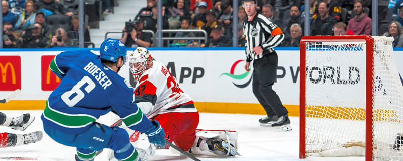 Scenes from morning skate: Meriläinen starts, Rossi out again as Canucks host Cup champs from Carolina