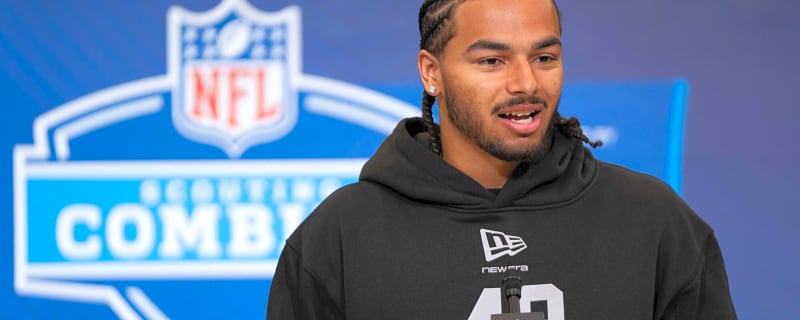 Panthers WR Tetairoa McMillan pounds the table for Carolina to target his former college teammate in 2026 NFL Draft