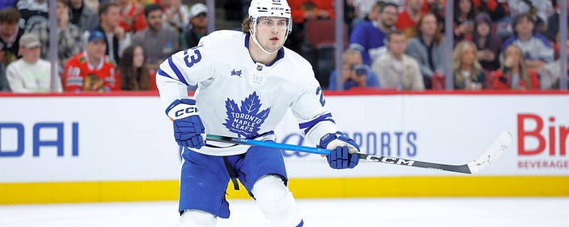 Leafs lineup news: Knies absent from morning skate, Woll projected to start vs. Golden Knights