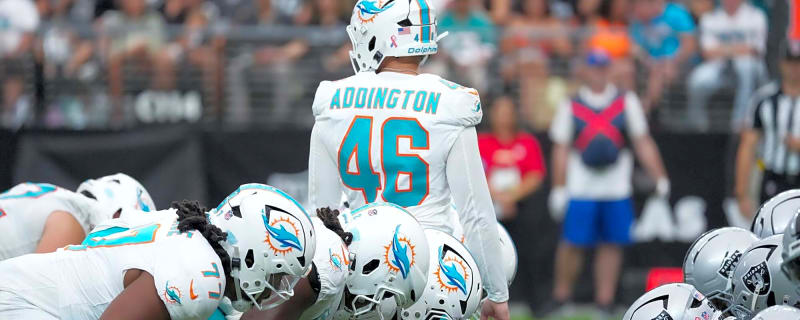 After a near-miss on Sunday, the Miami Dolphins may be eyeing a roster change