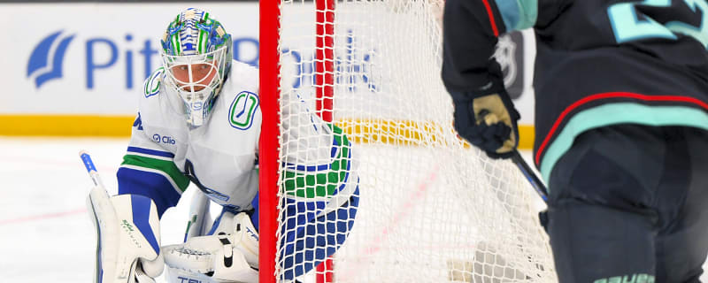 Scenes from morning skate: Lankinen starts, Myers sits again for Canucks vs. Kraken
