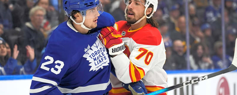 Matthew Knies credits all-around effort for Leafs’ win over Flames