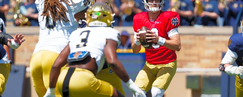 On3 takes a controversial early stance on Notre Dame star CJ Carr and his place amongst the best CFB quarterbacks