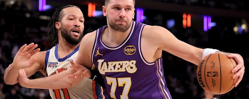 Luka Doncic Flips Off Jalen Brunson; Knicks Guard Admits Its 'Definitely Weird' To See Him In Lakers’ Jersey