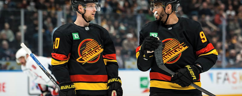 Scenes from practice: Kane back on Pettersson’s wing after missing game vs. Senators