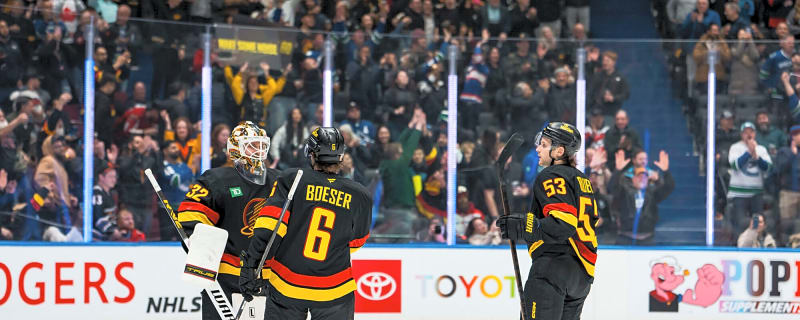 Scenes from practice: Maintenance days for 6 Canucks veterans after ending record-setting losing streak
