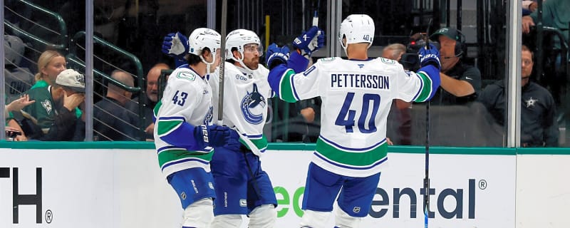  Canucks score four straight goals to beat Stars 5-3 in impressive win