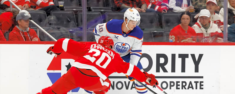 Oilers’ Frederic to play Thursday against Red Wings after getting stitches