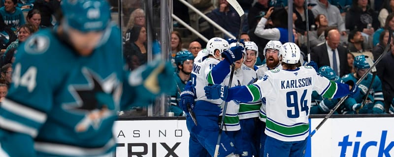 How does the Sharks and Sabres trade affect the Canucks at the 2026 NHL Draft?