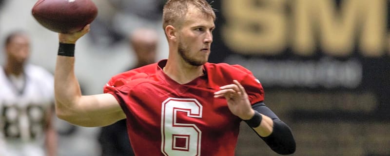 Saints QB Tyler Shough is already putting in extra work for his offense days before the 2026 NFL Draft