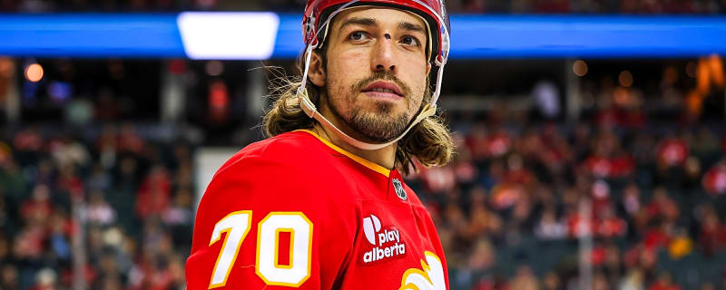 Ryan Lomberg’s big goal and big fight highlight Flames win over Vegas