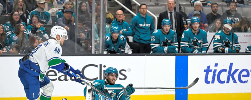  Canucks lose special teams battle in 3-2 loss to Sharks