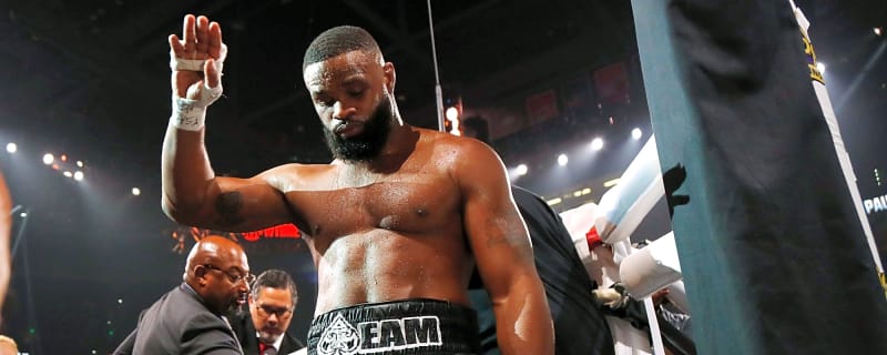 Tyron Woodley WINS: UFC legend scores first victory since 2018 in RAF Wrestling debut ahead of Khamzat Chimaev test