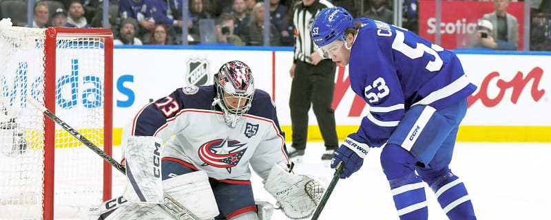 Easton Cowan takes accountability for goalscoring woes after overtime defeat vs. Blue Jackets