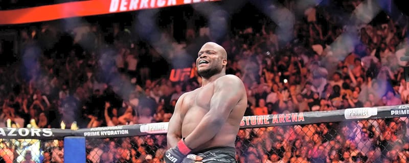 Derrick Lewis restrained by Dana White after fiery final UFC 324 face-off