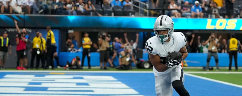 Las Vegas Raiders WR Cody White hilariously embraces a mistake CBS made when he scored a touchdown vs. the Chargers