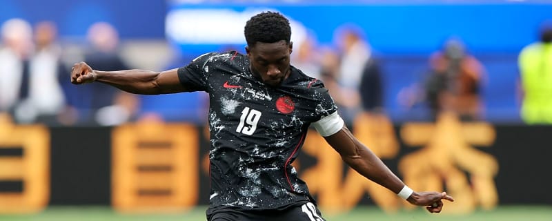 Will he stay or go? Bayern's stance on Alphonso Davies' future revealed after German giants snap up young full-back Nathaniel Brown