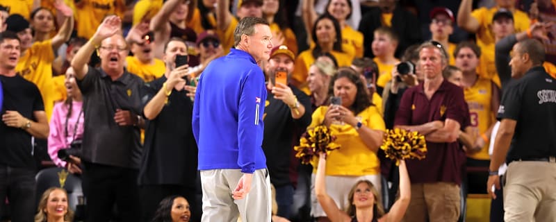 Watch: Bill Self's ejection gets a dramatic assist from the smoke machines