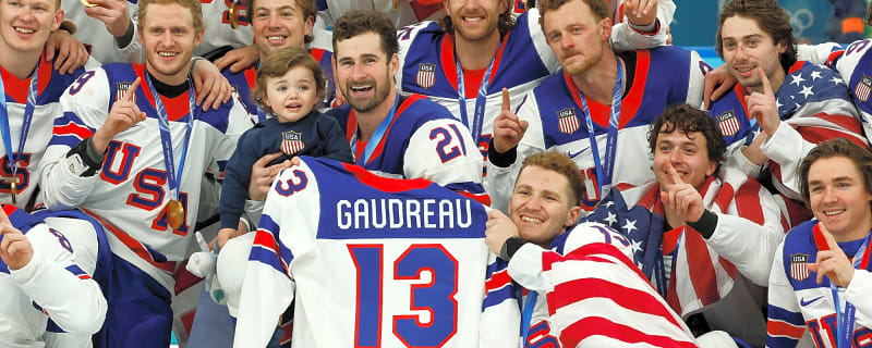 Team USA paid incredible tribute to Johnny Gaudreau after winning Olympic gold