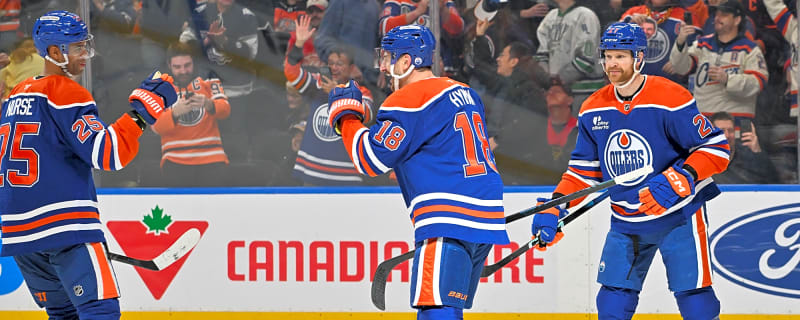 Edmonton Oilers walk away with a win against the Detroit Red Wings thanks to a Zach Hyman hat trick