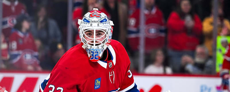 Jacob Fowler gave up five goals yesterday in a Rocket loss