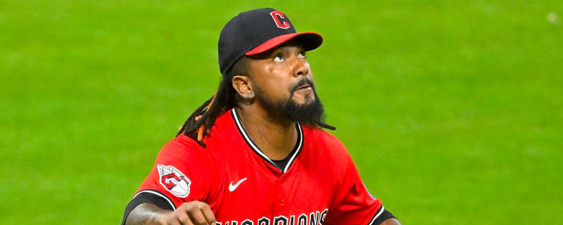 Emmanuel Clase is being accused of rigging a pitch in a playoff game