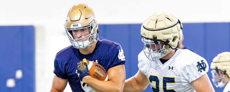Notre Dame Tight End Eli Raridon And Safety Luke Talich Talk About Spring Growth
