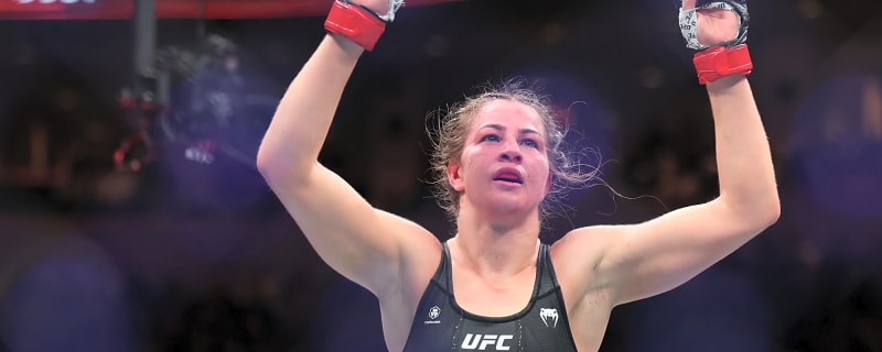 Jasmine Jasudavicius responds to talk of fighting at UFC Winnipeg with banned item in her mouth