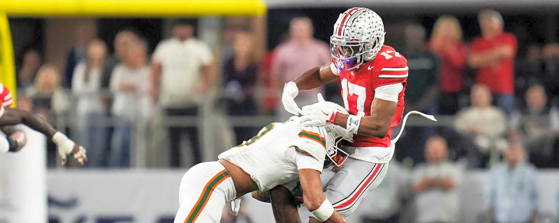 Ohio State WR Carnell Tate Declares For 2026 Draft