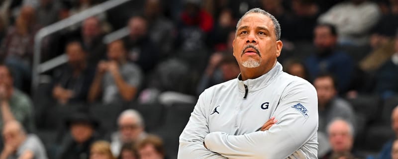 Georgetown coach Ed Cooley hit a child with a water bottle