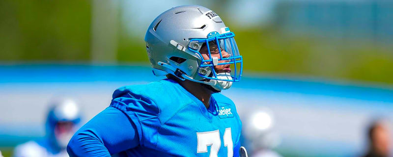 Miles Frazier Striving to Impact Lions &#39;Nasty, Tough&#39; Offensive Line
