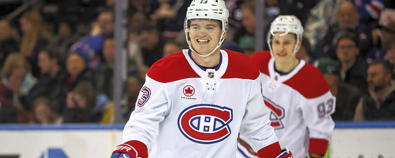 That makes it 49 for Cole Caufield, who scored twice in the win