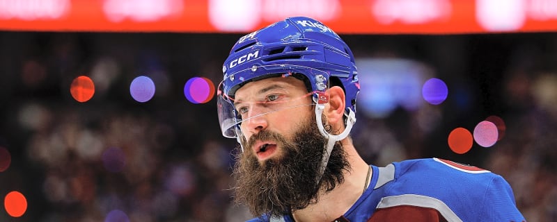 Watch: Brent Burns accidentally strikes Kirill Kaprizov in the groin with his skate