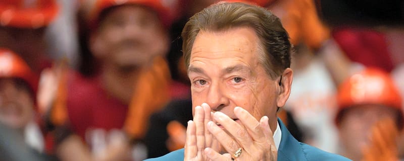 Nick Saban reacts to Alabama losing to Tennessee