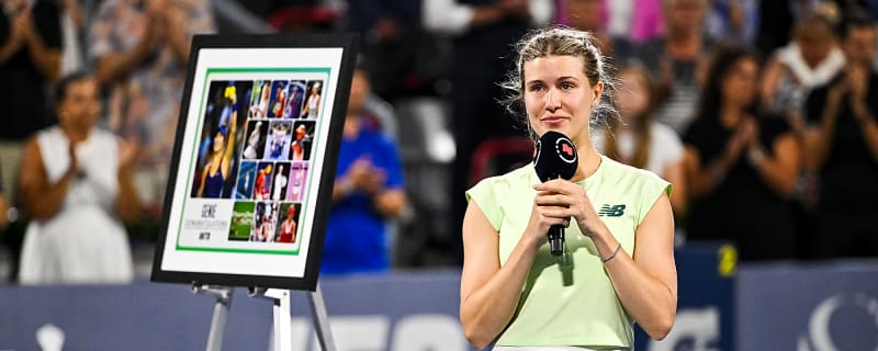 Former Wimbledon finalist Eugenie Bouchard fights back tears in emotional retirement after Canadian Open defeat